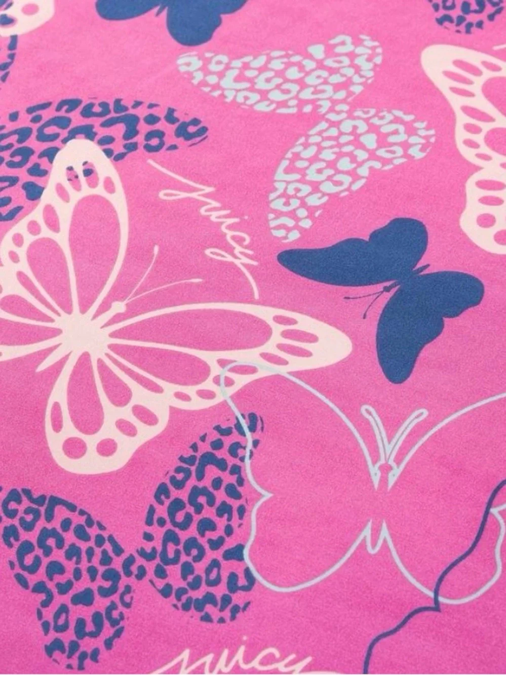 New-Juicy Couture Pink Butterfly Twin 3pc Comforter Set,Butterfly Pillow